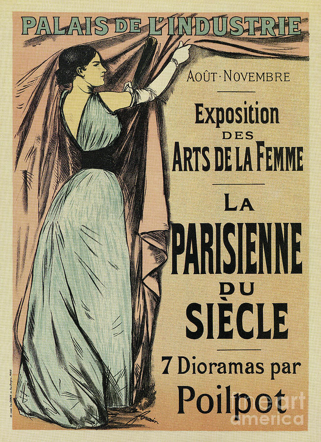 La Parisienne 1892 Womens Art Drawing by Heidi De Leeuw