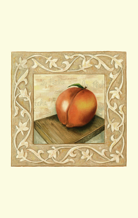 Fruit Painting - La Peche (p) by Megan Meagher