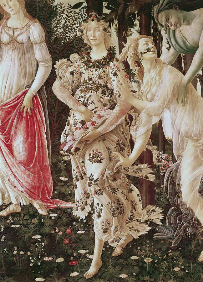 La Primavera (detail) Ca. 1481 Sandro Painting By Artist - Sandro ...