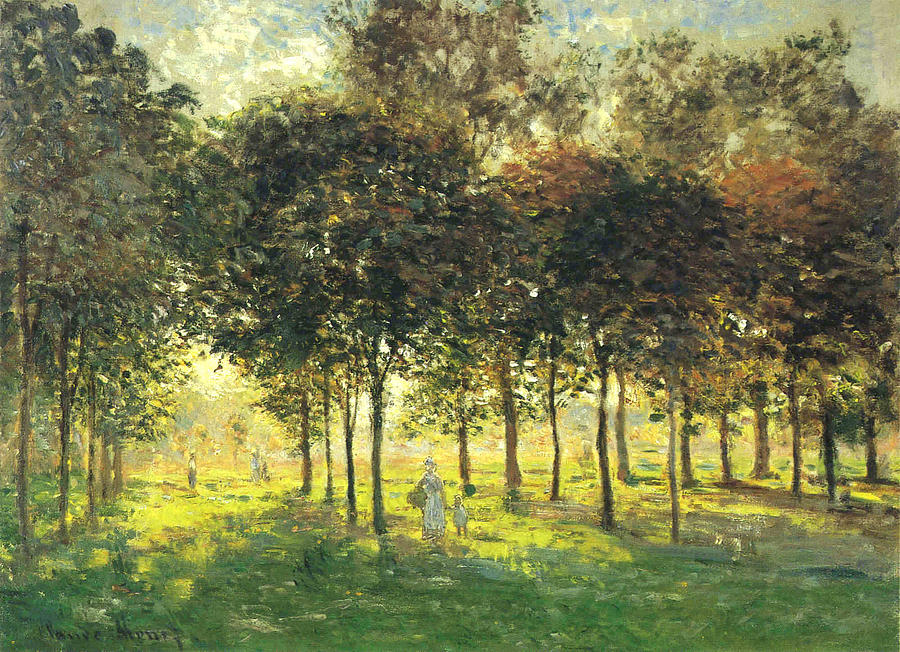 La Promenade Dargenteuil, Soleil Couchant, 1874 Painting