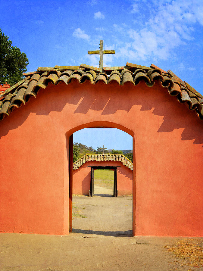 La Purisima Mission - Two Crosses Photograph by Glenn McCarthy Art and Photography