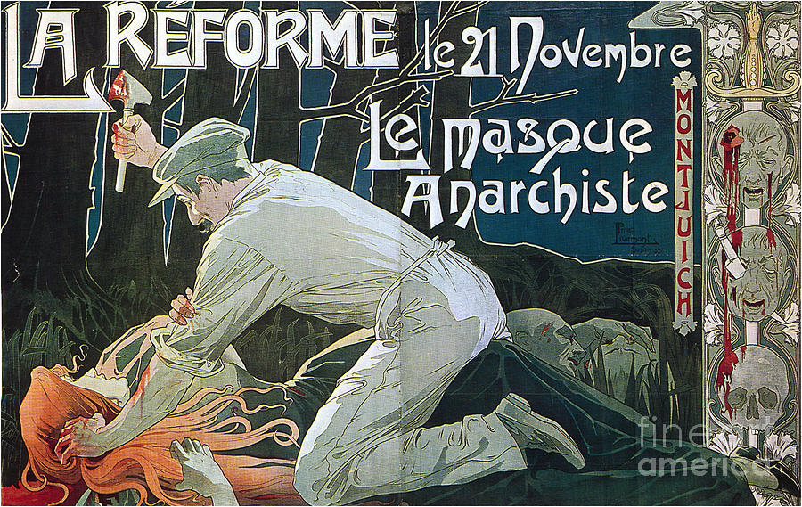 La Réforme Le 21 Novembre, Le Masque Drawing by Heritage Images