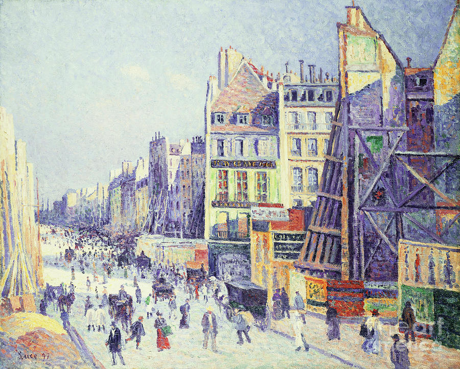 La Rue Reaumur, 1897 Painting by Maximilien Luce
