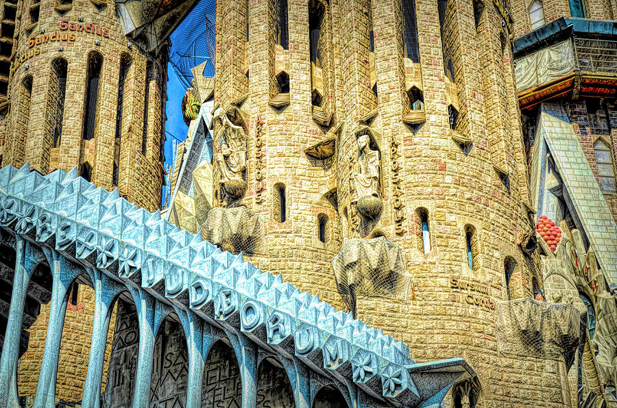 La Sagrada Familia - Exterior Detail 2 Yoga Mat by Paul Coco - Pixels