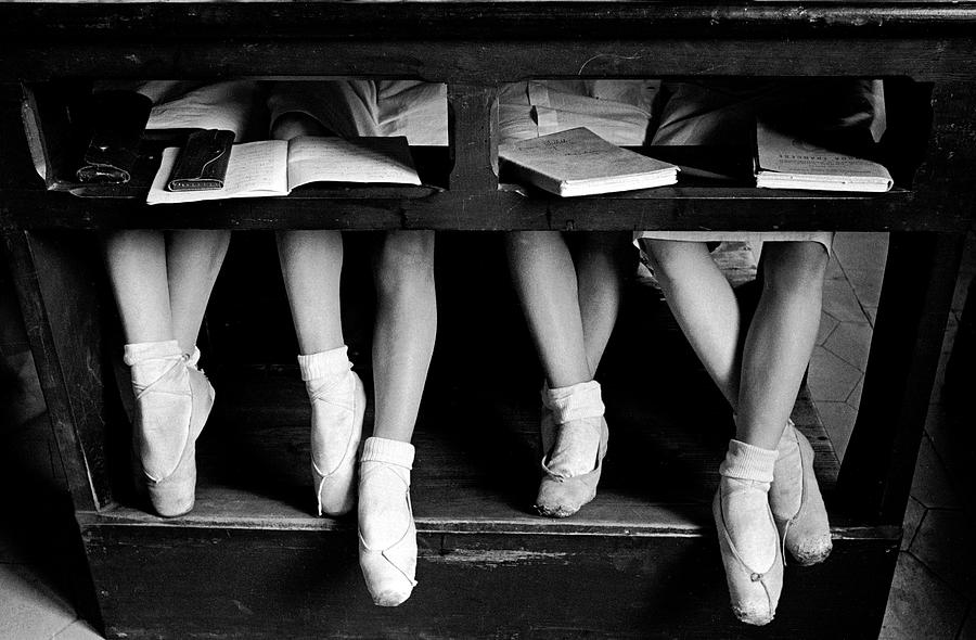 La Scala Theatre Ballet School Photograph by Alfred Eisenstaedt