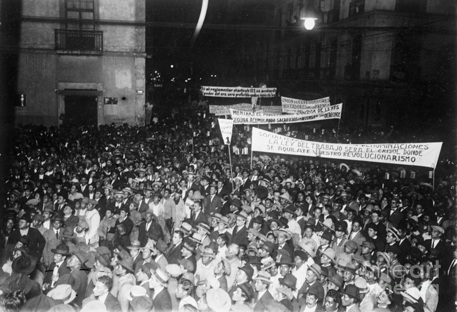Labor Demonstrations In Mexico Photograph by Bettmann