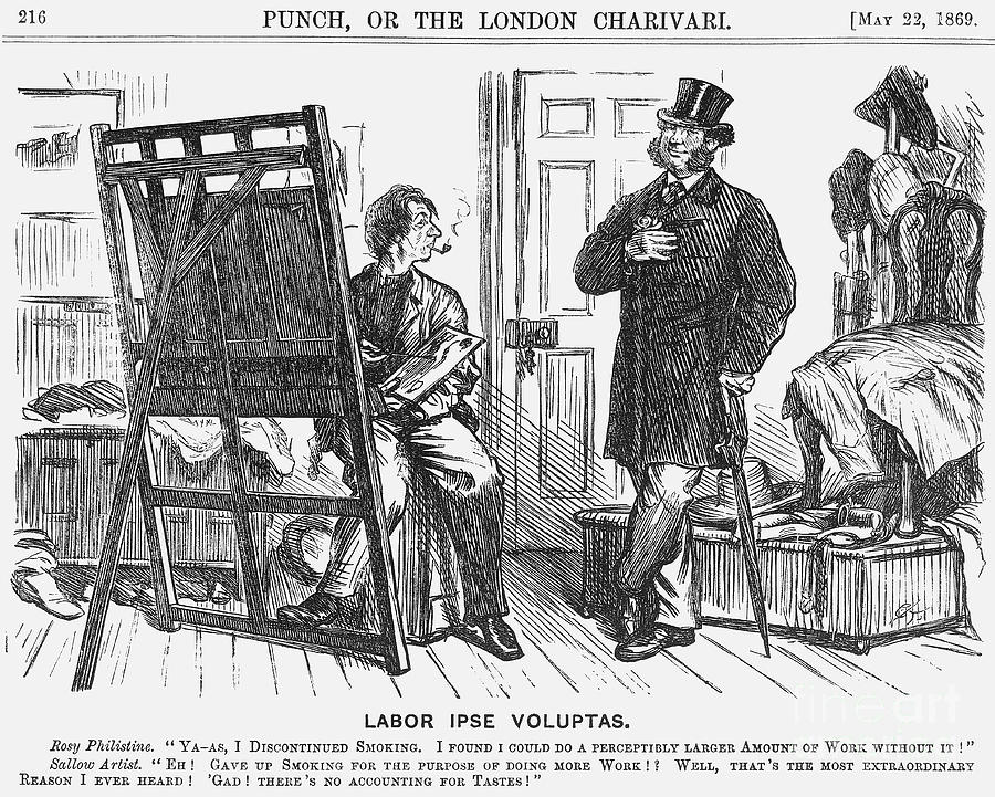Labor Ipse Voluptas, 1869. Artist Drawing by Print Collector