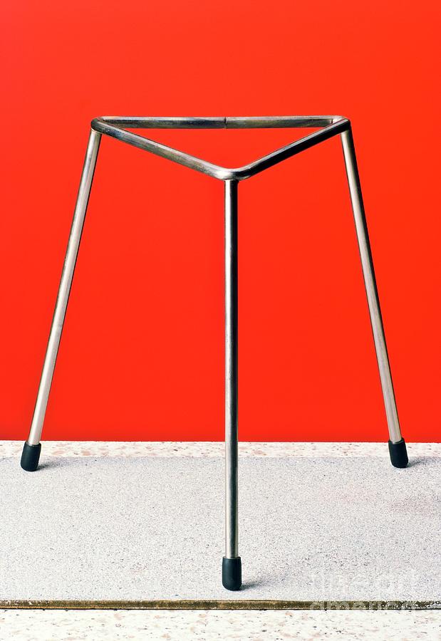 Laboratory Tripod Stand Photograph by Martyn F. Chillmaid/science Photo Library