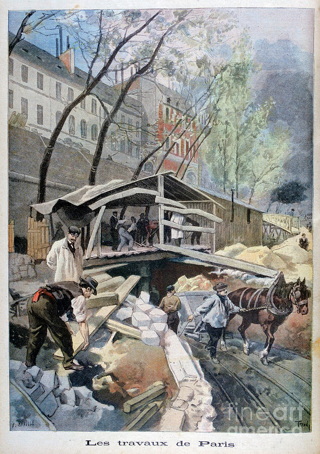 Labour In Paris, 1899. Artist F Meaulle Drawing by Print Collector