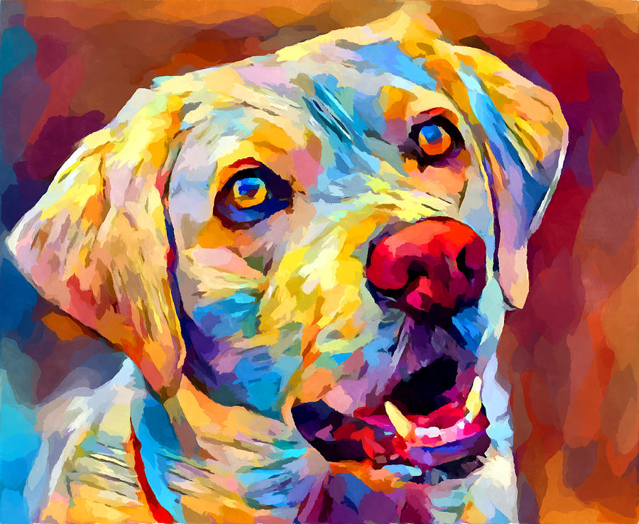 Labrador 6 Painting by Chris Butler