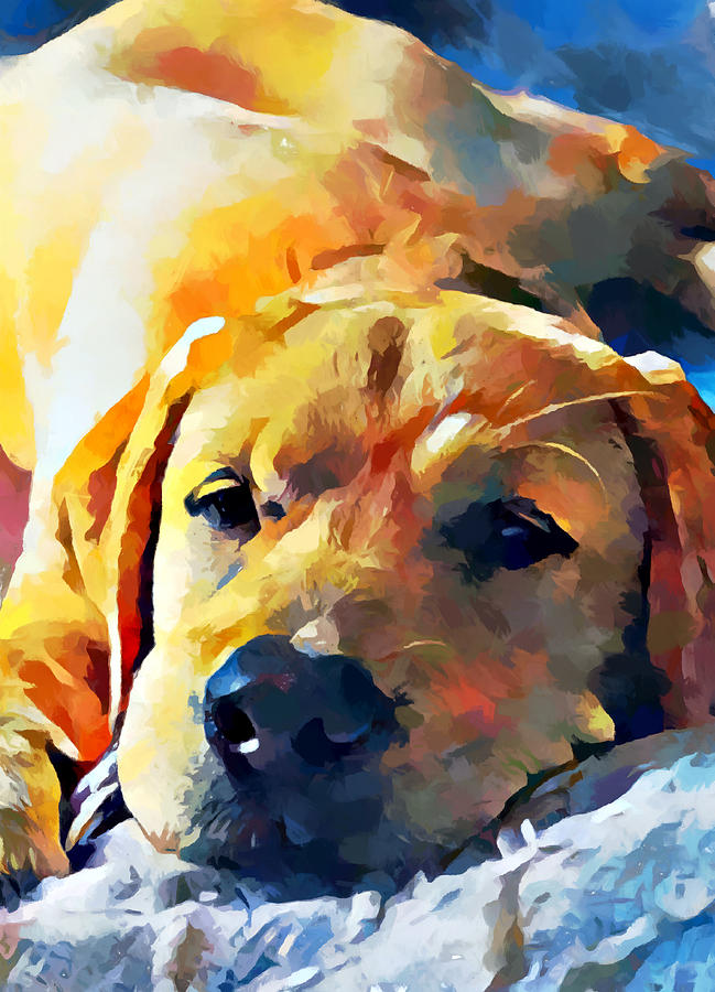 Labrador Retriever 9 Painting by Chris Butler