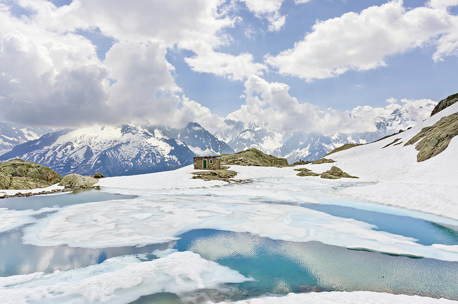 Lac Blanc And Mont Blanc Massif Photograph by David Madison
