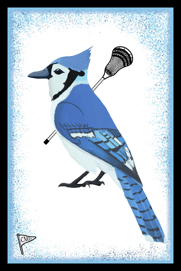 Lacrosse Blue Jay Digital Art