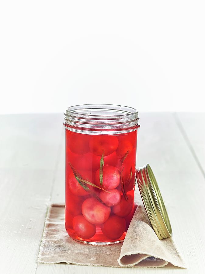 Lacto Fermented Radishes With Tarragon Photograph by Frdric Perrin