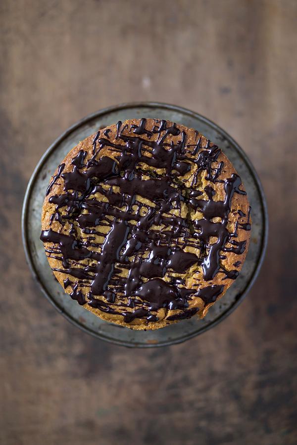 Lactose-free Millet Cake With A Cocoa Ganache Photograph by Malgorzata Laniak