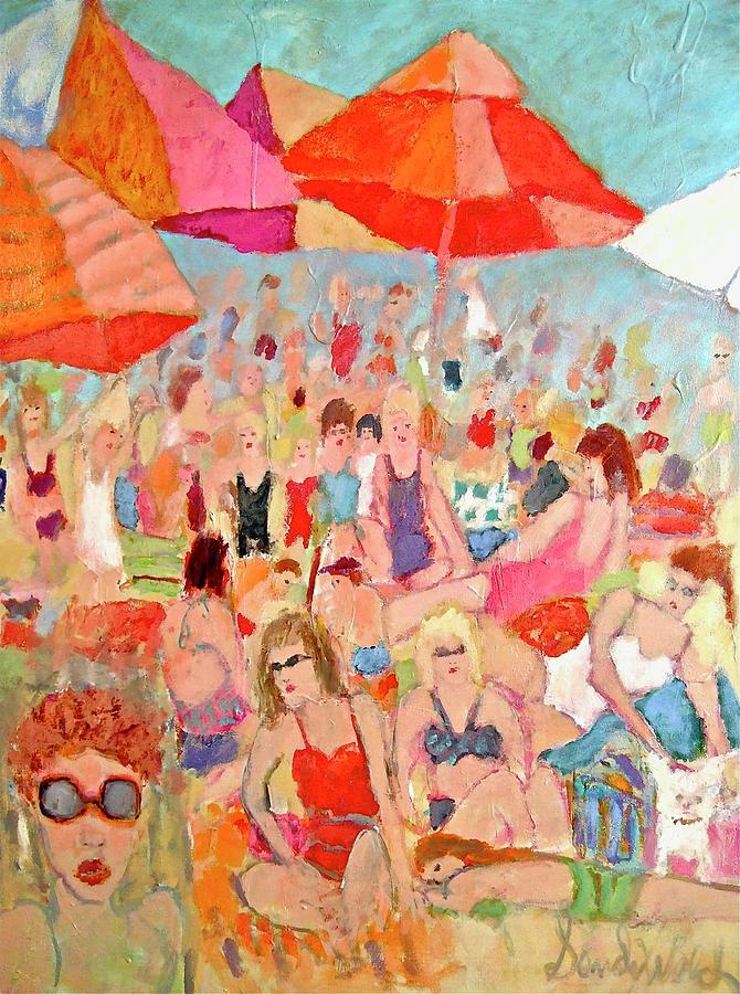 Ladies Beach Painting by Sandy Welch