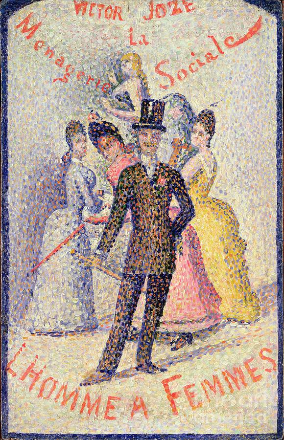 Ladies Man Painting by Georges Pierre Seurat