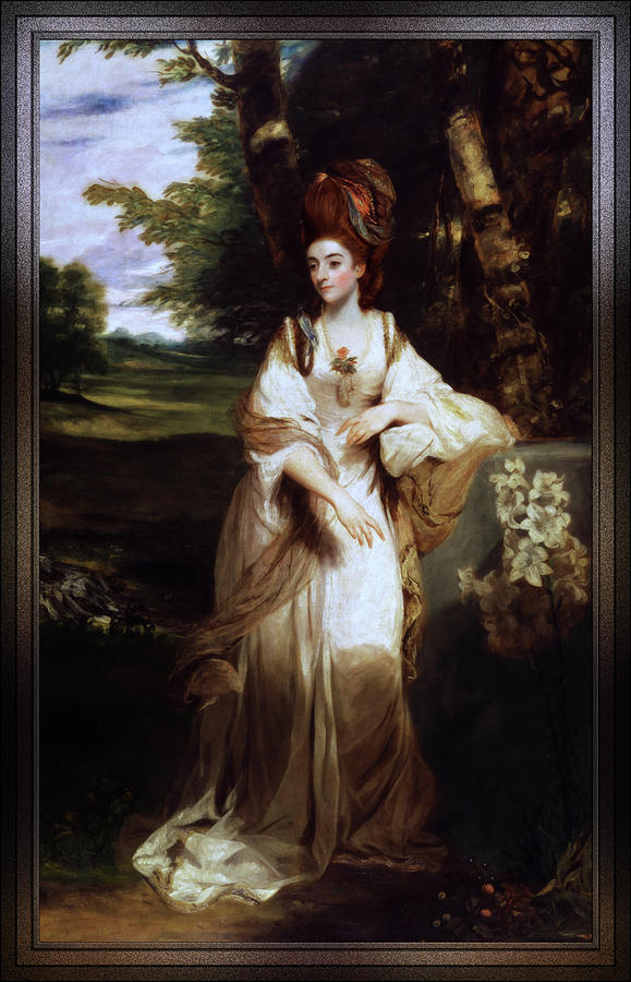 Lady Bampfylde by Joshua Reynolds Painting by Rolando Burbon Lady Bampfylde by Joshua Reynolds Painting by Rolando Burbon