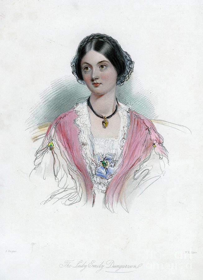 Lady Emily Dungarvon, 19th Drawing by Print Collector