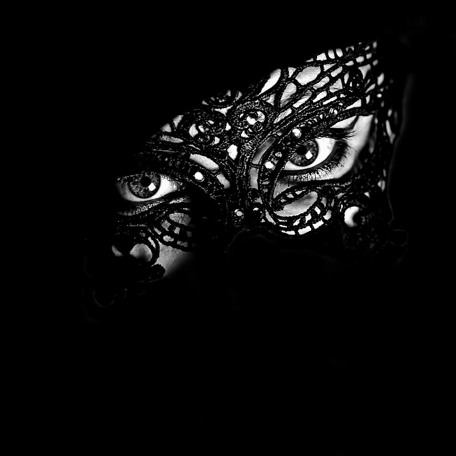 Mask Photograph - Lady Eyes by Claudio Montegriffo