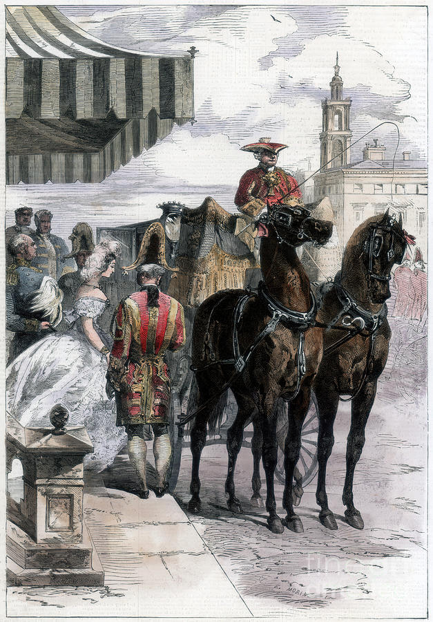 Lady Going Out During The London Drawing by Print Collector