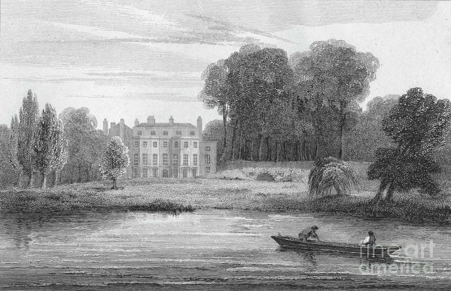 Lady Howes Villa, 1809 Drawing by Print Collector