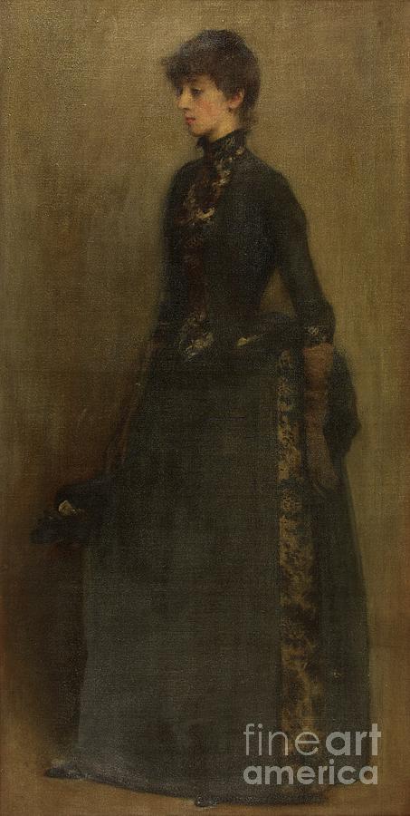 Lady In Grey: Mrs Montgomery Painting by Philip Wilson Steer