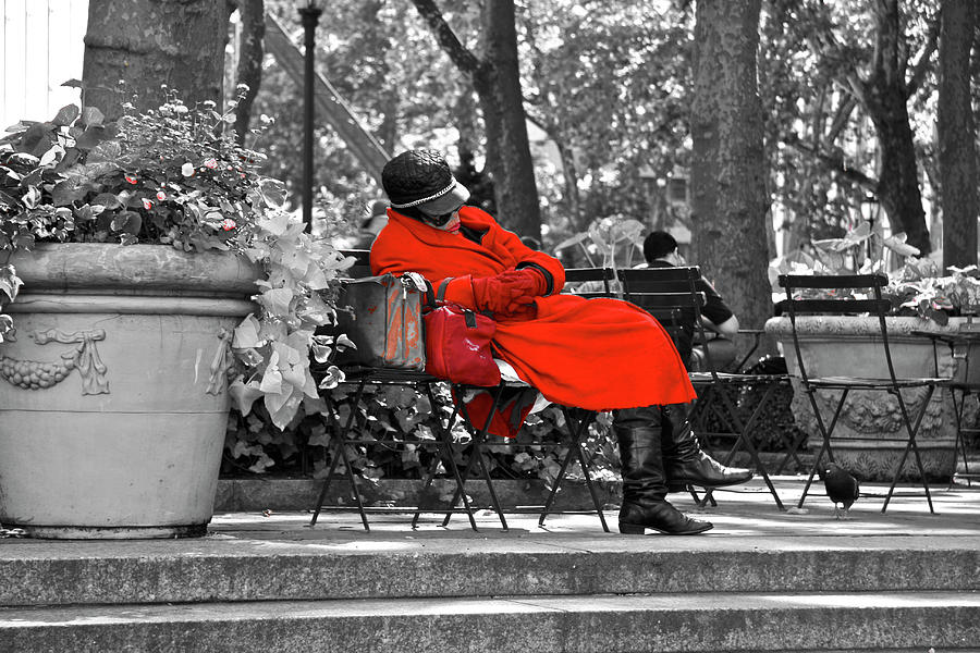 Lady in red Photograph by Giorgio Tuscani