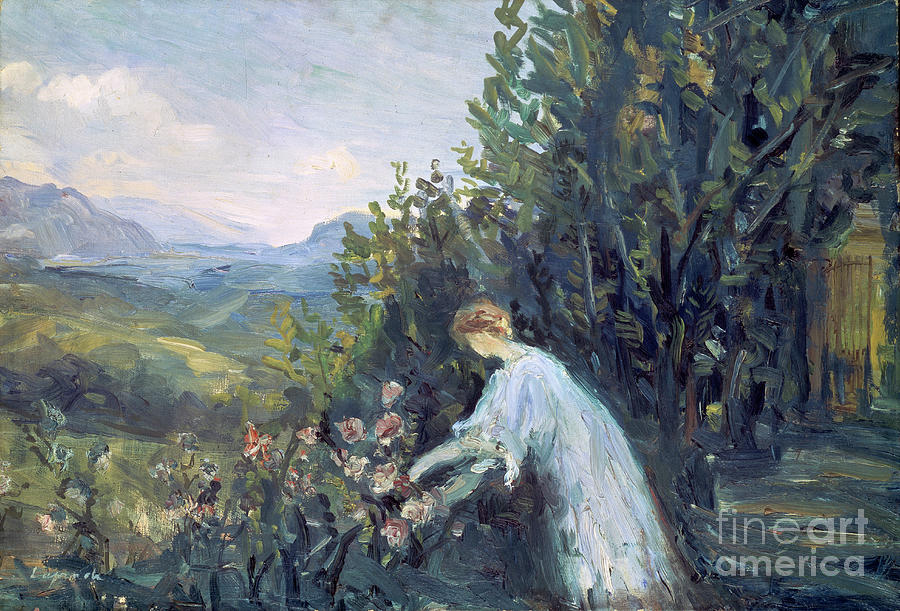 Lady In The Garden, 1909-1911. Artist Drawing by Heritage Images