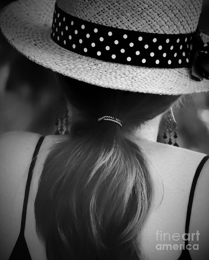 Lady In The Straw Hat Photograph