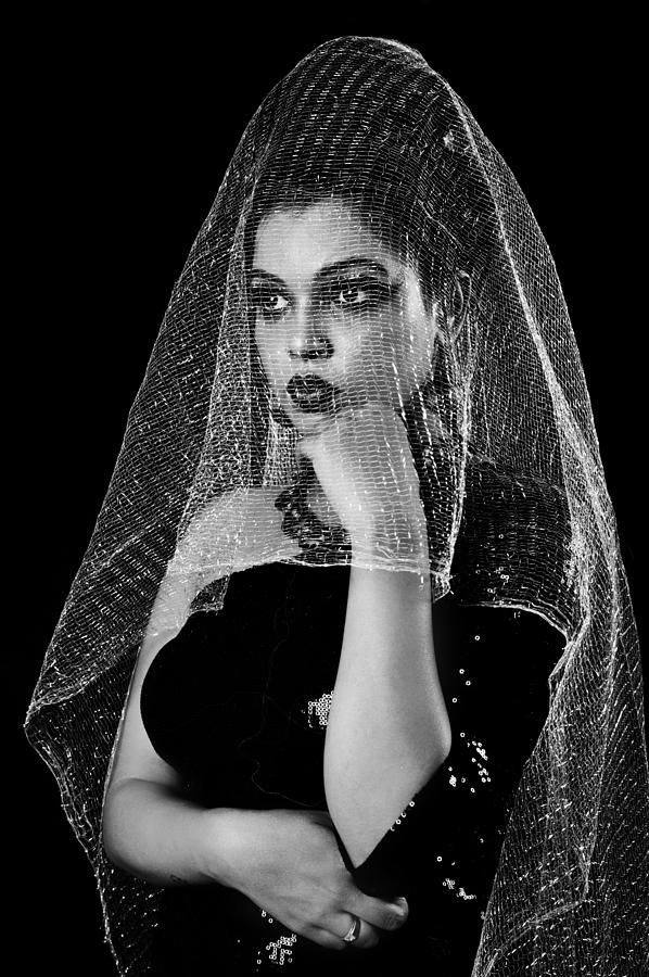 Lady In Veil Photograph by Nilendu Banerjee