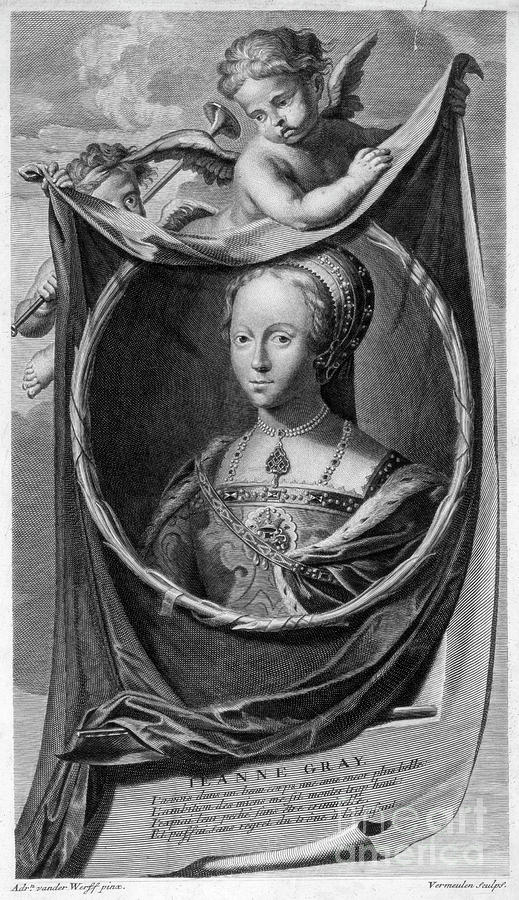 Lady Jane Grey, Queen Of England.artist Drawing by Print Collector