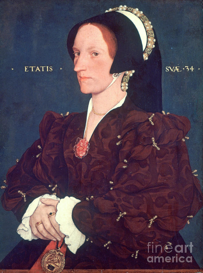 Lady Lee, Margaret Wyatt, 1540. Artist Drawing by Print Collector