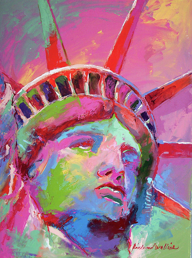 The Statue Of Liberty Painting - Lady Liberty by Richard Wallich