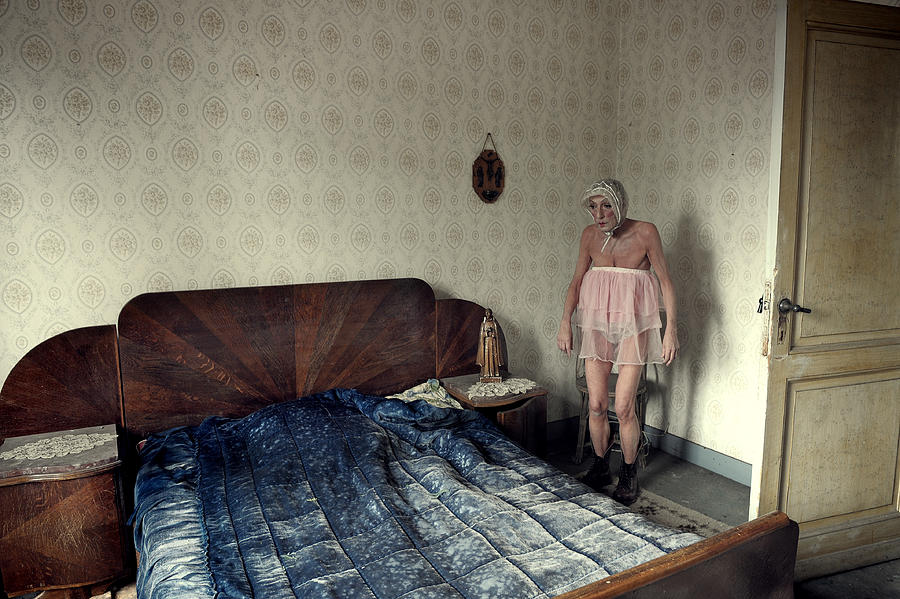 Bed Photograph - Lady Madonna by Monika Vanhercke