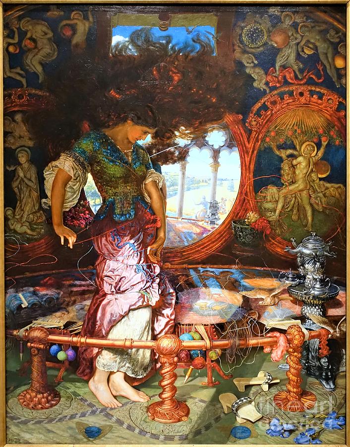 Lady Painting - Lady of the Shalott by Thea Recuerdo