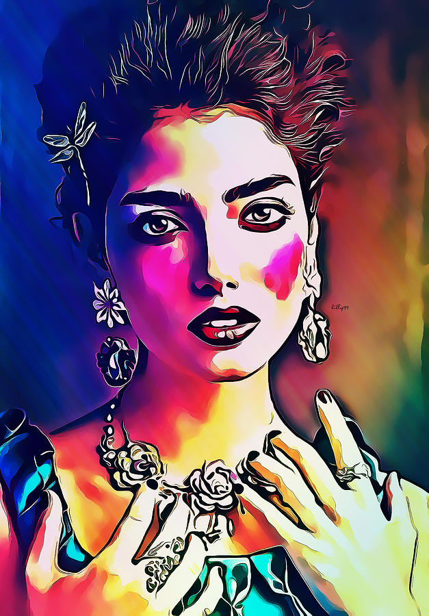 Lady Pop Art Digital Art By Nenad Vasic 6215