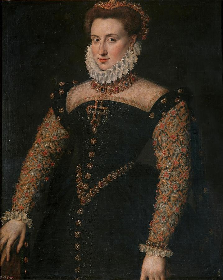 Lady wearing a Cross. Ca. 1567. Oil on canvas. Painting by Antonio Moro -c 1519-c 1576-