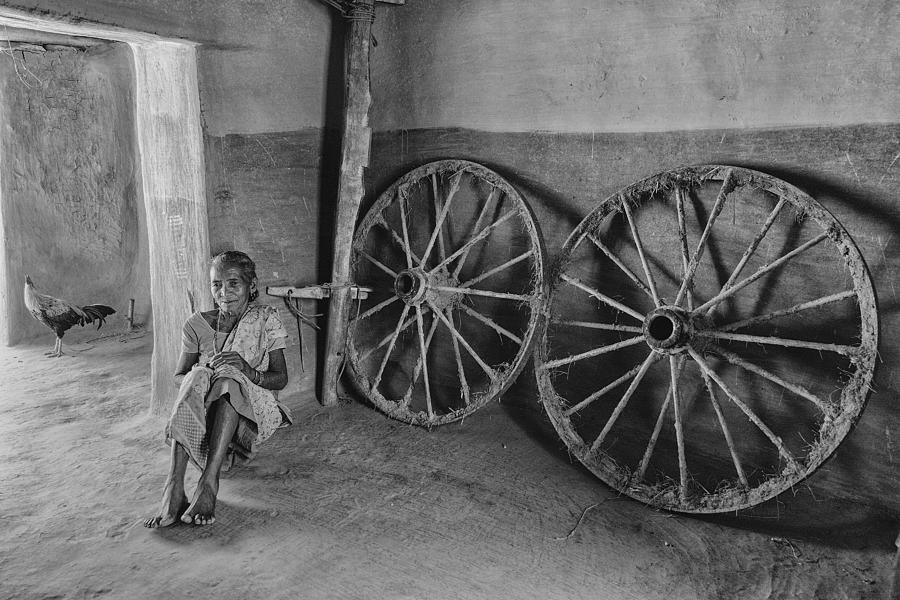 Lady With Wheels Photograph by Shaibal Nandi