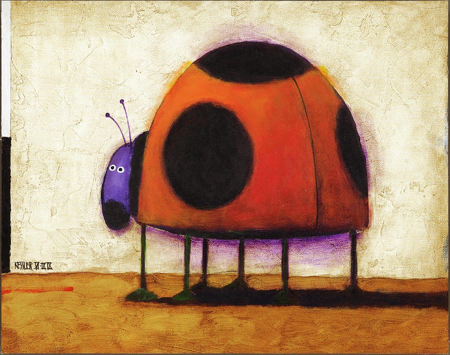 Ladybug Painting - Ladybug by Daniel Patrick Kessler
