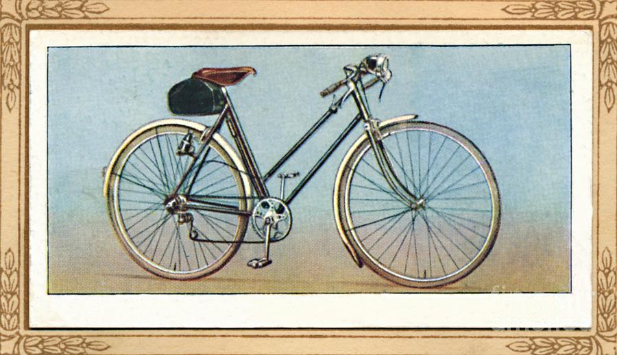 Ladys Bicycle 3 Speed Gear And Dynamo Drawing by Print Collector