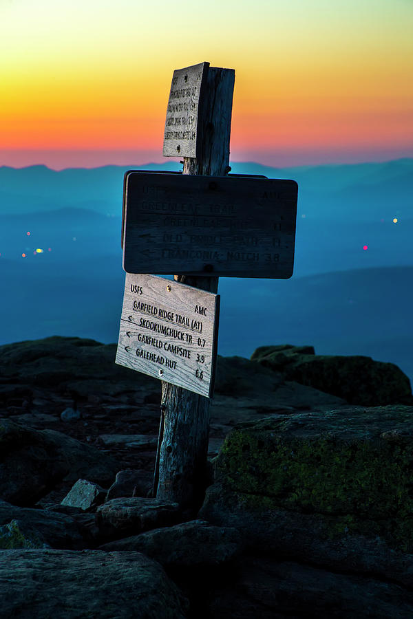 Lafayette Sunset Glow Sign Photograph by White Mountain Images Lafayette Sunset Glow Sign Photograph by White Mountain Images