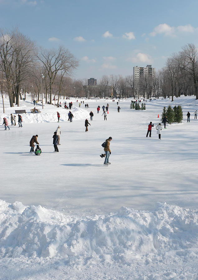 Lafontaine Park Ice Rink Photograph by Buzbuzzer
