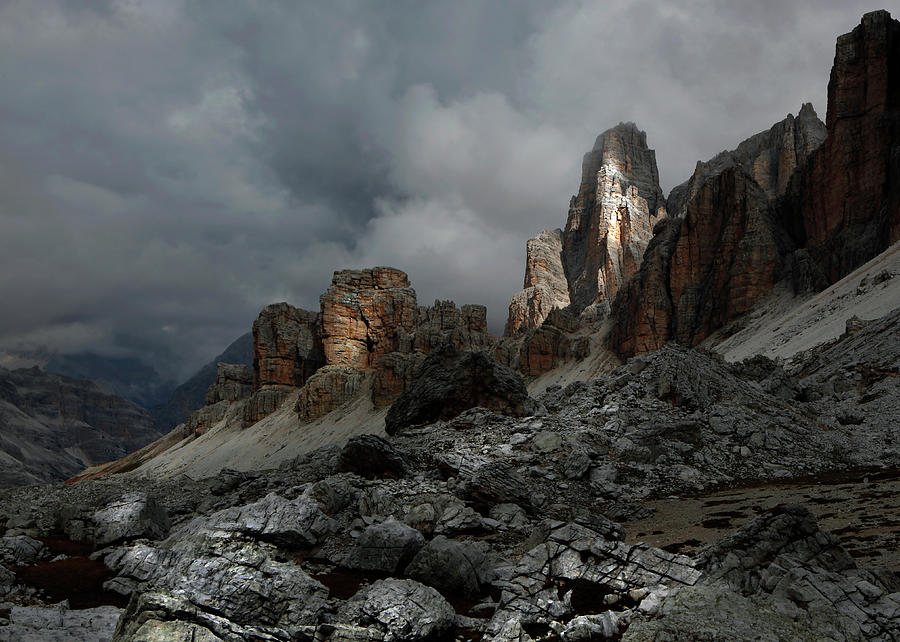 Mountain Photograph - Lagazuoi by Nicolas Schumacher