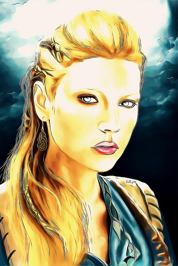 Lagertha vikings Digital Art by Nenad Vasic - Fine Art America