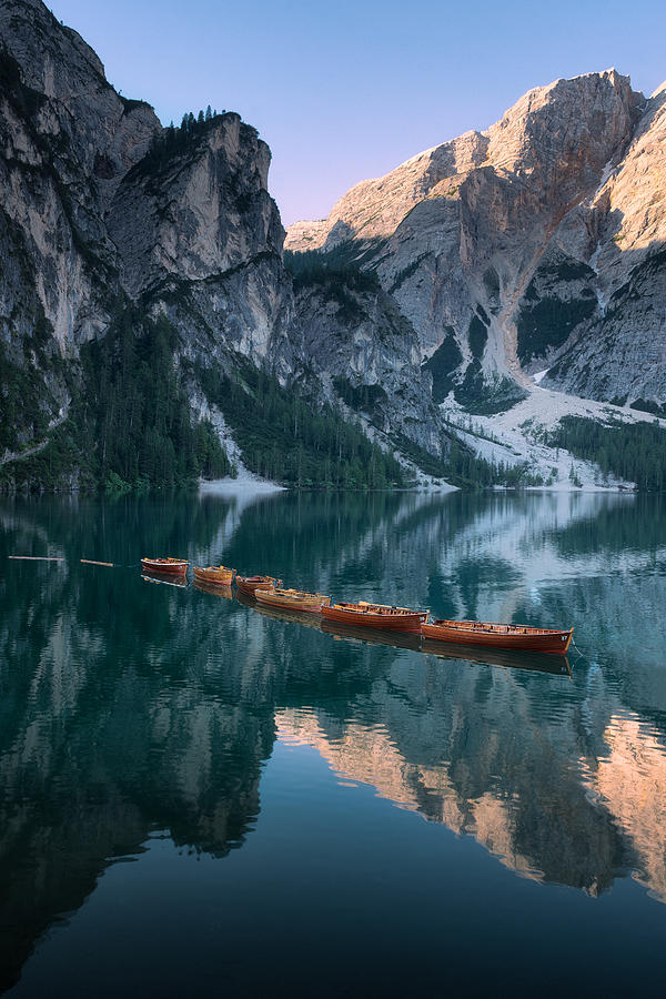 Lago Di Braies In The Light Of Beauty Photograph by Zbyszek Nowak