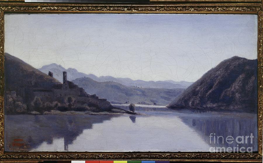 Lago Di Piediluco, Umbria, 19th Century Painting by Jean Baptiste Camille Corot