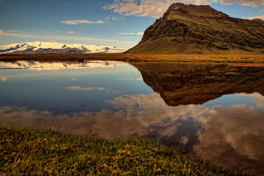 Lagoon Mountain Iceland HDR 1 Photograph by Chad Hamilton - Fine Art ...