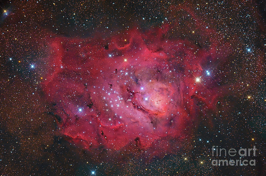 Lagoon Nebula Photograph by Miguel Claro/science Photo Library