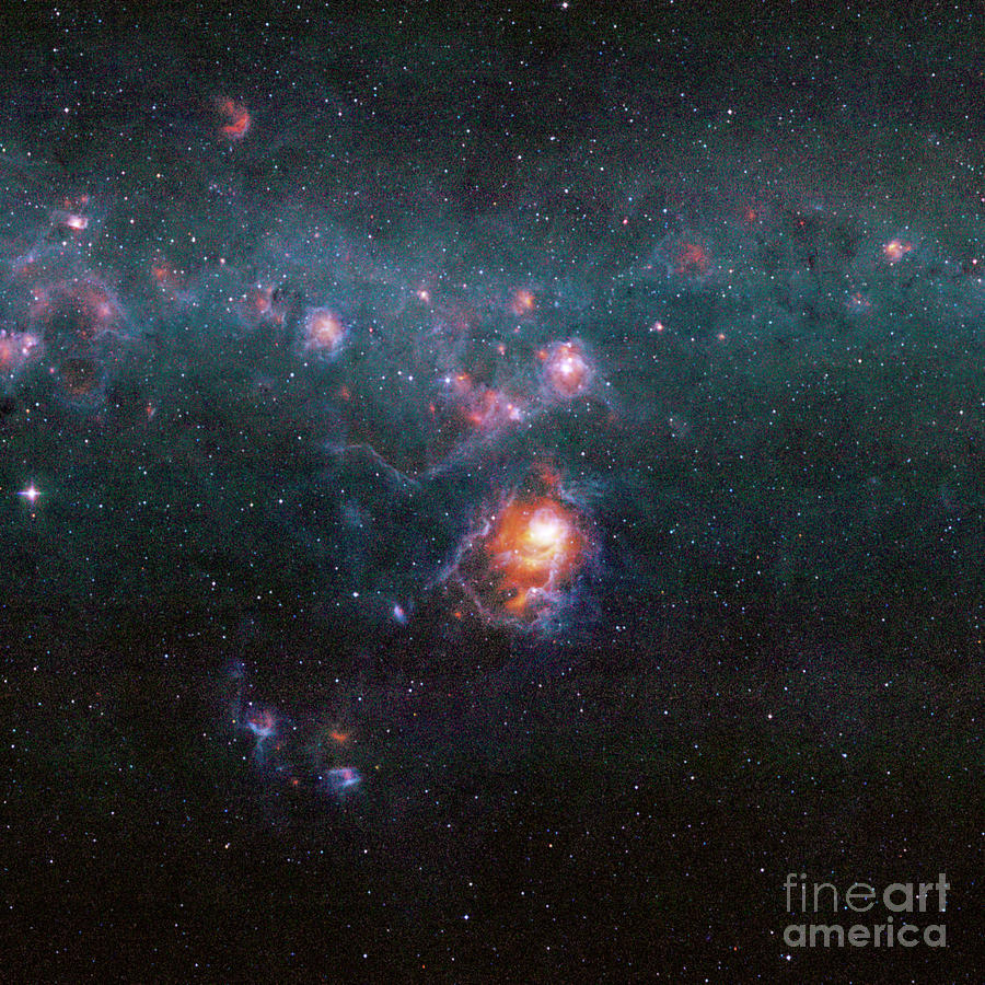 Lagoon Nebula Photograph by Nasa/science Photo Library